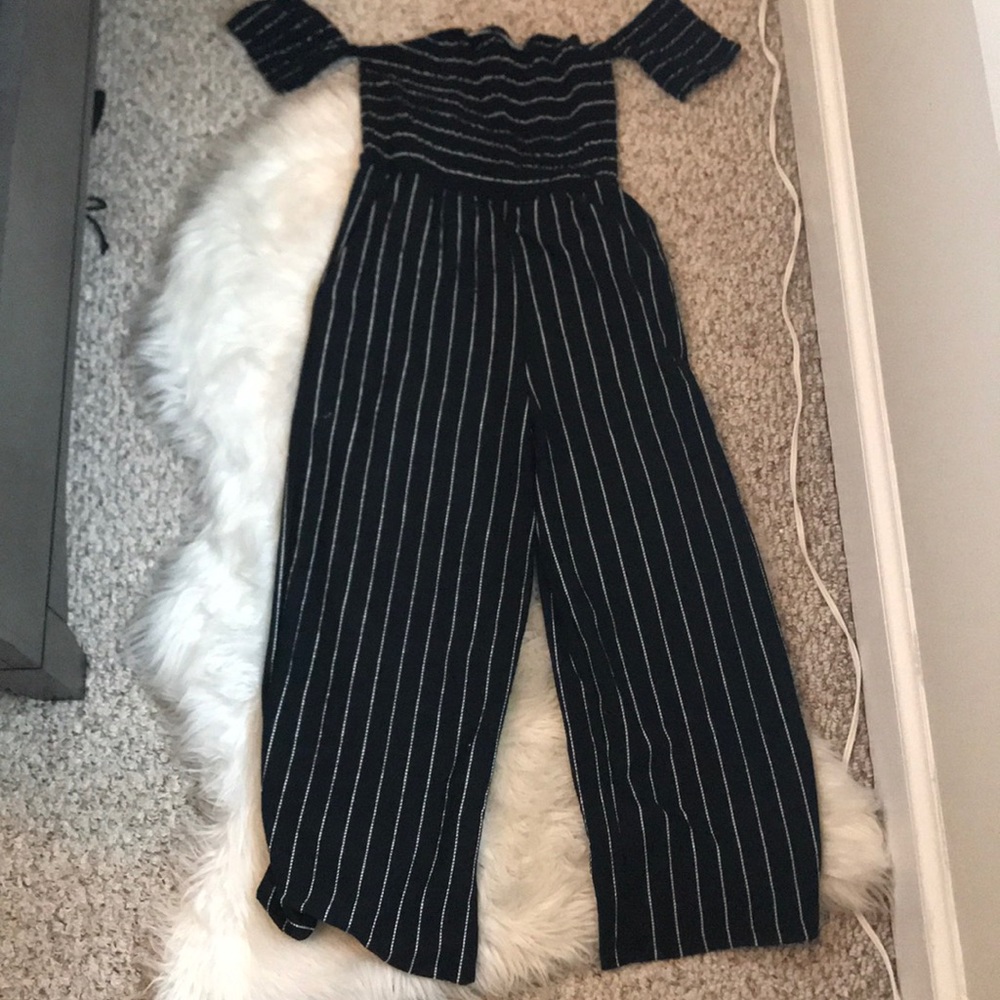 Black and white jumpsuit